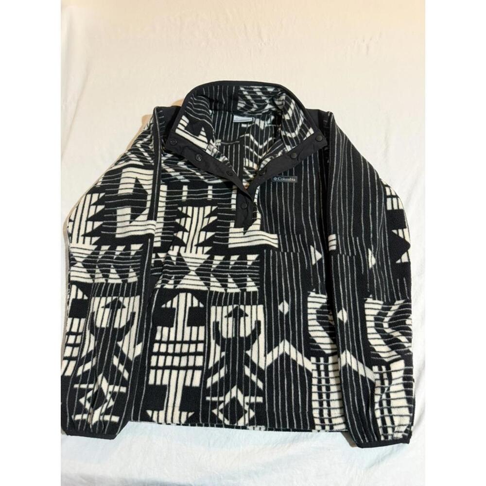 Columbia Womens‎ Quarter Button Fleece Pullover Sweater Size Small